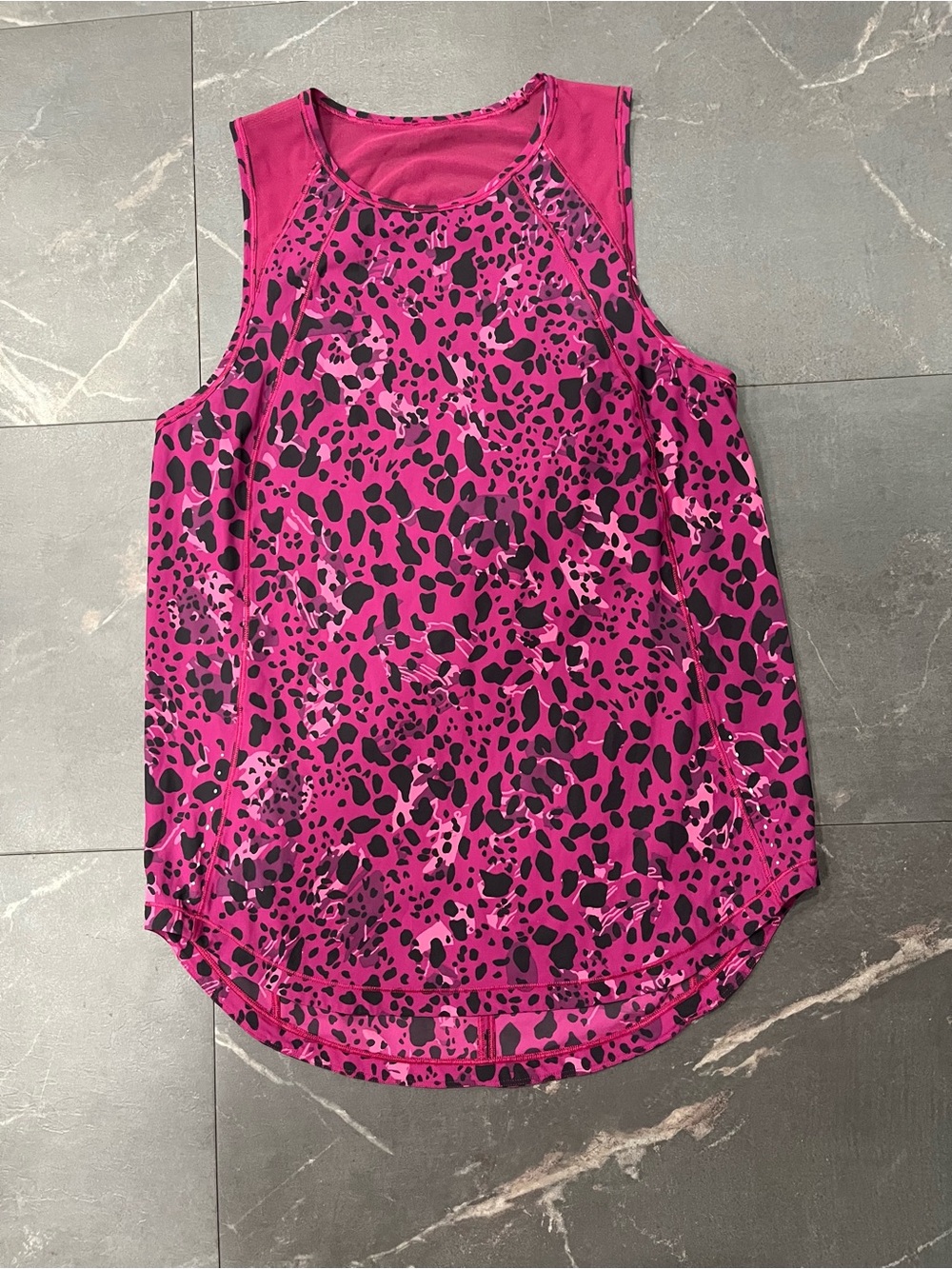 lululemon athletica Sculpt Magenta and Black Animal Print Tank